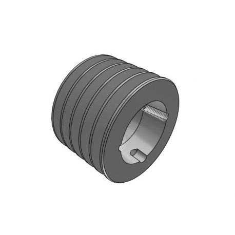 Poulie trapézoïdale SPZ / Z - 5 gorges - Ø90 mm - Moyeu amovible 1610 - Fonte