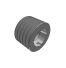 Poulie trapézoïdale SPZ / Z - 5 gorges - Ø90 mm - Moyeu amovible 1610 - Fonte