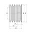 Poulie trapézoïdale SPZ / Z - 5 gorges - Ø90 mm - Moyeu amovible 1610 - Fonte
