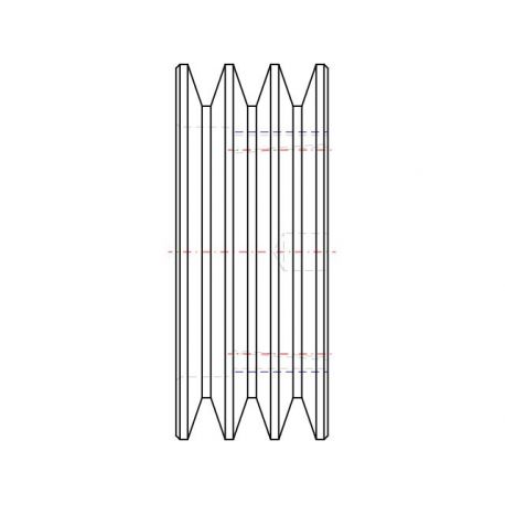 Poulie trapézoïdale SPZ / Z - 3 gorges - Ø95 mm - Moyeu amovible 1610 - Fonte