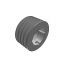 Poulie trapézoïdale SPZ / Z - 4 gorges - Ø95 mm - Moyeu amovible 1610 - Fonte