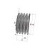 Poulie trapézoïdale SPZ / Z - 4 gorges - Ø95 mm - Moyeu amovible 1610 - Fonte