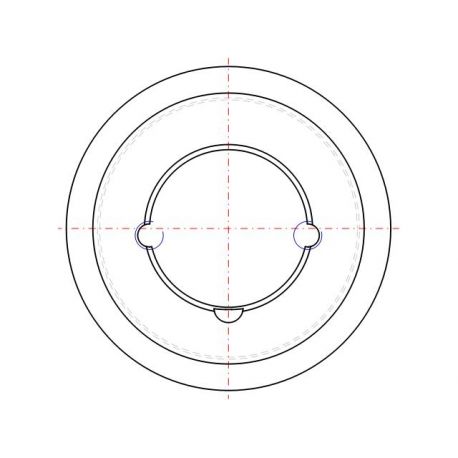 Poulie trapézoïdale SPZ / Z - 1 gorge - Ø106 mm - Moyeu amovible 1610 - Fonte