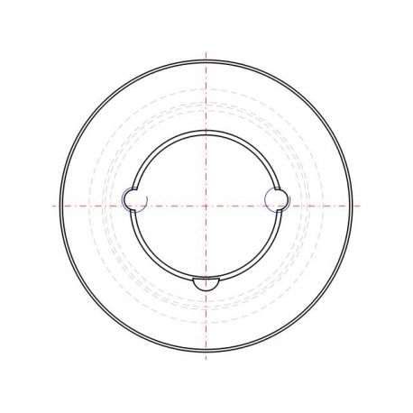 Poulie trapézoïdale SPZ / Z - 3 gorges - Ø106 mm - Moyeu amovible 1610 - Fonte