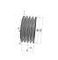 Poulie trapézoïdale SPZ / Z - 4 gorges - Ø106 mm - Moyeu amovible 1610 - Fonte