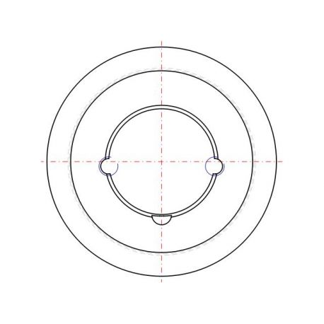 Poulie trapézoïdale SPZ / Z - 1 gorge - Ø112 mm - Moyeu amovible 1610 - Fonte