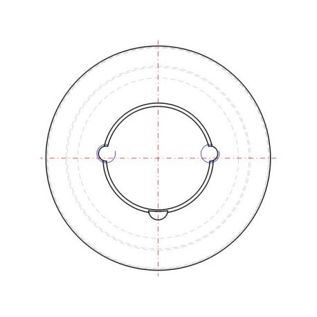 Poulie trapézoïdale SPZ / Z - 2 gorges - Ø112 mm - Moyeu amovible 1610 - Fonte