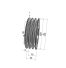 Poulie trapézoïdale SPZ / Z - 3 gorges - Ø118 mm - Moyeu amovible 2012 - Fonte