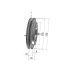 Poulie trapézoïdale SPZ / Z - 1 gorge - Ø125 mm - Moyeu amovible 1610 - Fonte