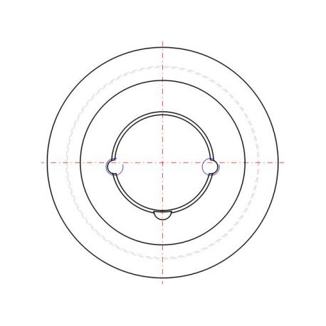 Poulie trapézoïdale SPZ / Z - 1 gorge - Ø125 mm - Moyeu amovible 1610 - Fonte