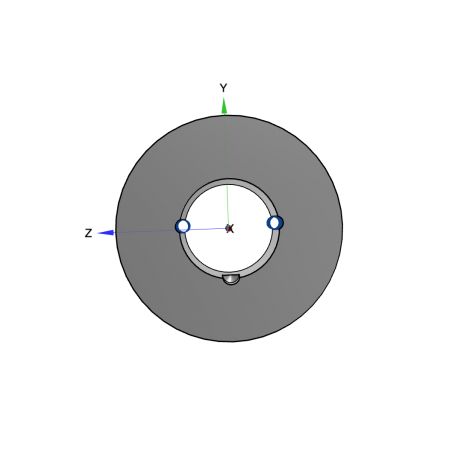 Poulie trapézoïdale SPZ / Z - 2 gorges - Ø125 mm - Moyeu amovible 1610 - Fonte