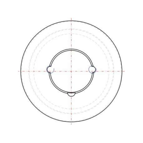 Poulie trapézoïdale SPZ / Z - 2 gorges - Ø125 mm - Moyeu amovible 1610 - Fonte