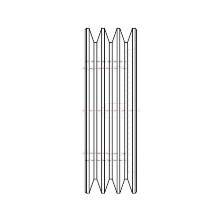 Poulie trapézoïdale SPZ / Z - 3 gorges - Ø125 mm - Moyeu amovible 2012 - Fonte
