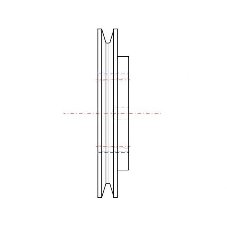 Poulie trapézoïdale SPZ / Z - 1 gorge - Ø132 mm - Moyeu amovible 1610 - Fonte