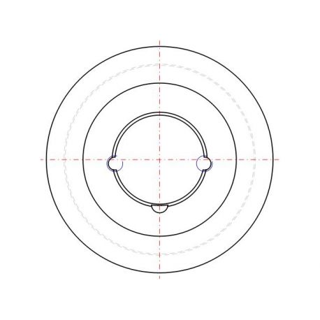 Poulie trapézoïdale SPZ / Z - 1 gorge - Ø132 mm - Moyeu amovible 1610 - Fonte