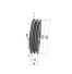 Poulie trapézoïdale SPZ / Z - 2 gorges - Ø132 mm - Moyeu amovible 1610 - Fonte