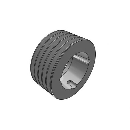 Poulie trapézoïdale SPZ / Z - 5 gorges - Ø132 mm - Moyeu amovible 2517 - Fonte