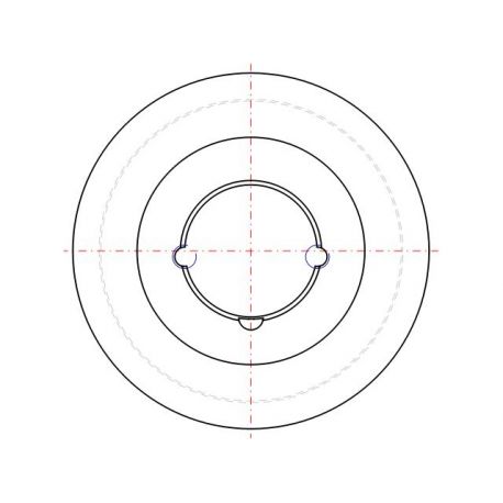 Poulie trapézoïdale SPZ / Z - 1 gorge - Ø140 mm - Moyeu amovible 1610 - Fonte