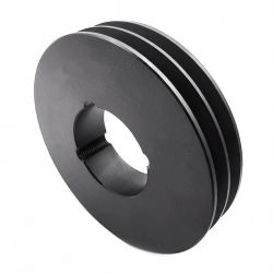 Poulie trapézoïdale SPZ 140/2MA - 2 gorges - Ø140 mm - Moyeu amovible 1610 - Fonte