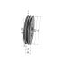 Poulie trapézoïdale SPZ / Z - 2 gorges - Ø140 mm - Moyeu amovible 1610 - Fonte
