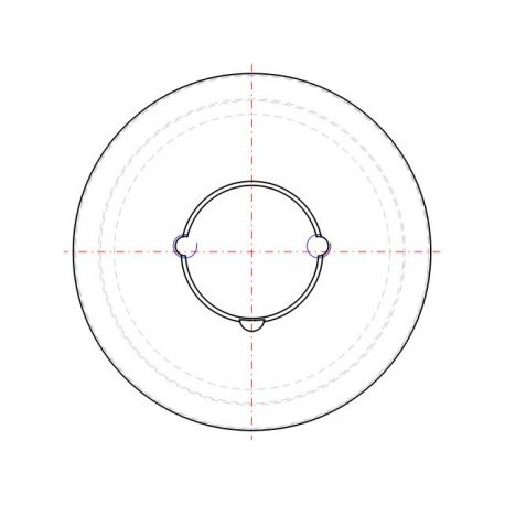 Poulie trapézoïdale SPZ / Z - 2 gorges - Ø140 mm - Moyeu amovible 1610 - Fonte