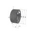 Poulie trapézoïdale SPZ / Z - 5 gorges - Ø140 mm - Moyeu amovible 2517 - Fonte