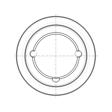 Poulie trapézoïdale SPZ / Z - 5 gorges - Ø140 mm - Moyeu amovible 2517 - Fonte
