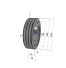 Poulie trapézoïdale SPZ / Z - 3 gorges - Ø150 mm - Moyeu amovible 2012 - Fonte