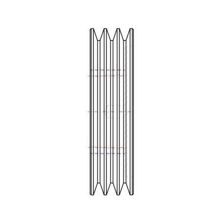 Poulie trapézoïdale SPZ / Z - 3 gorges - Ø150 mm - Moyeu amovible 2012 - Fonte