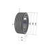 Poulie trapézoïdale SPZ / Z - 4 gorges - Ø150 mm - Moyeu amovible 2517 - Fonte