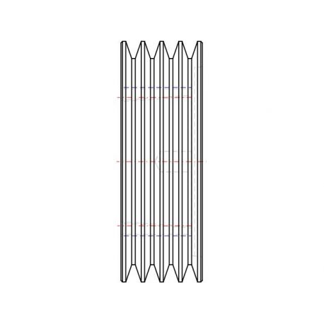 Poulie trapézoïdale SPZ / Z - 4 gorges - Ø150 mm - Moyeu amovible 2517 - Fonte