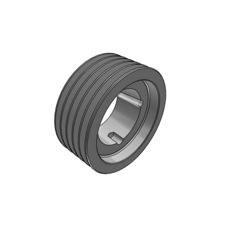Poulie trapézoïdale SPZ / Z - 5 gorges - Ø150 mm - Moyeu amovible 2517 - Fonte