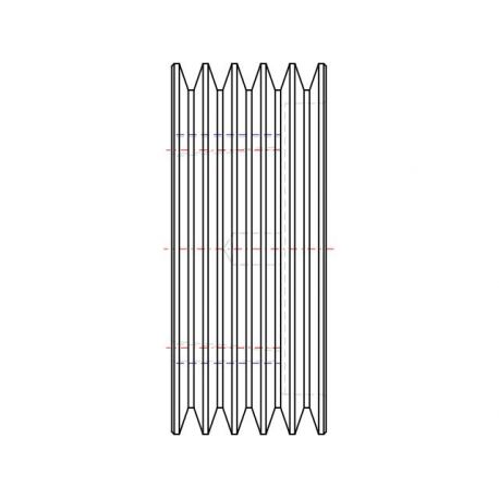 Poulie trapézoïdale SPZ / Z - 5 gorges - Ø150 mm - Moyeu amovible 2517 - Fonte