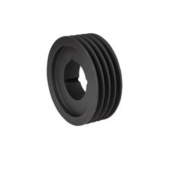 Poulie trapézoïdale SPZ / Z - 4 gorges - Ø160 mm - Moyeu amovible 2517 - Fonte