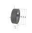 Poulie trapézoïdale SPZ / Z - 4 gorges - Ø160 mm - Moyeu amovible 2517 - Fonte