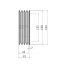 Poulie trapézoïdale SPZ / Z - 4 gorges - Ø160 mm - Moyeu amovible 2517 - Fonte