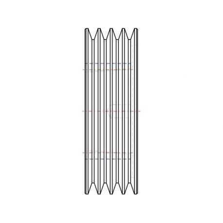 Poulie trapézoïdale SPZ / Z - 4 gorges - Ø160 mm - Moyeu amovible 2517 - Fonte