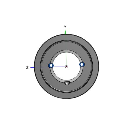 Poulie trapézoïdale SPZ / Z - 4 gorges - Ø160 mm - Moyeu amovible 2517 - Fonte