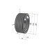 Poulie trapézoïdale SPZ / Z - 5 gorges - Ø160 mm - Moyeu amovible 2517 - Fonte