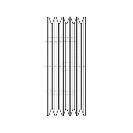 Poulie trapézoïdale SPZ / Z - 5 gorges - Ø160 mm - Moyeu amovible 2517 - Fonte