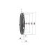 Poulie trapézoïdale SPZ / Z - 1 gorge - Ø180 mm - Moyeu amovible 1610 - Fonte