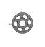 Poulie trapézoïdale SPZ / Z - 1 gorge - Ø180 mm - Moyeu amovible 1610 - Fonte