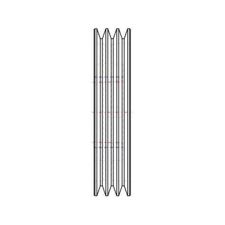 Poulie trapézoïdale SPZ / Z - 3 gorges - Ø180 mm - Moyeu amovible 2012 - Fonte