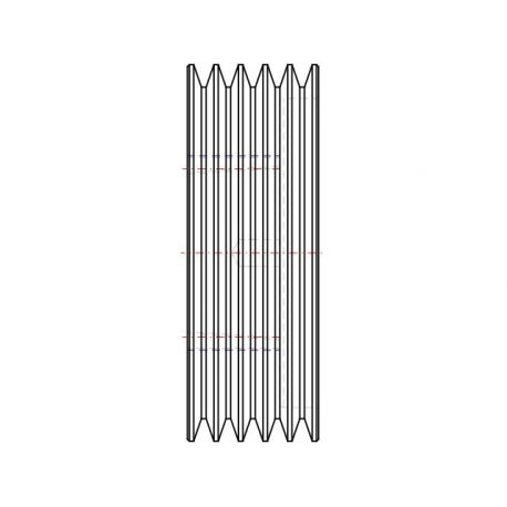 Poulie trapézoïdale SPZ / Z - 5 gorges - Ø180 mm - Moyeu amovible 2517 - Fonte