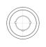 Poulie trapézoïdale SPZ / Z - 5 gorges - Ø180 mm - Moyeu amovible 2517 - Fonte
