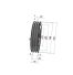 Poulie trapézoïdale SPZ / Z - 3 gorges - Ø190 mm - Moyeu amovible 2012 - Fonte