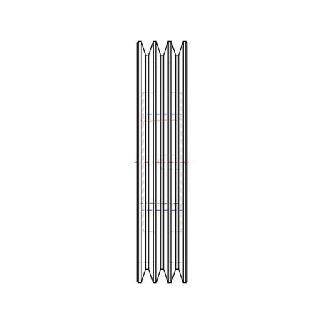 Poulie trapézoïdale SPZ / Z - 3 gorges - Ø190 mm - Moyeu amovible 2012 - Fonte