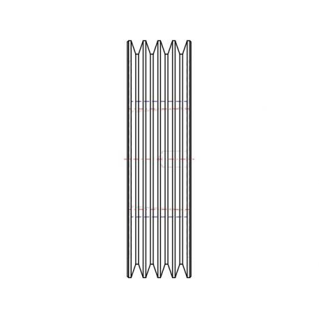 Poulie trapézoïdale SPZ / Z - 4 gorges - Ø190 mm - Moyeu amovible 2517 - Fonte