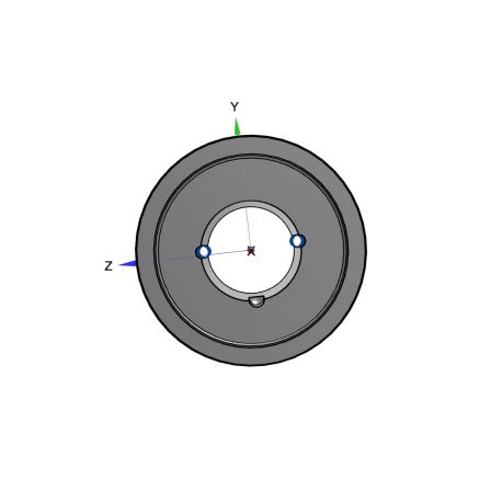 Poulie trapézoïdale SPZ / Z - 4 gorges - Ø190 mm - Moyeu amovible 2517 - Fonte