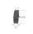 Poulie trapézoïdale SPZ / Z - 4 gorges - Ø200 mm - Moyeu amovible 2517 - Fonte